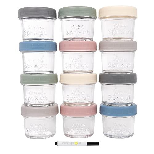 WeeSprout Glass Storage Jars
