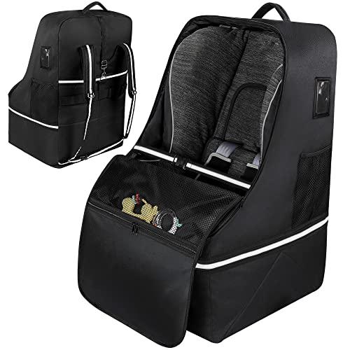 Looxii Car Seat Bags for Air Travel, Padded Car Seat Travel Bag for Airplane with Luggage Strap