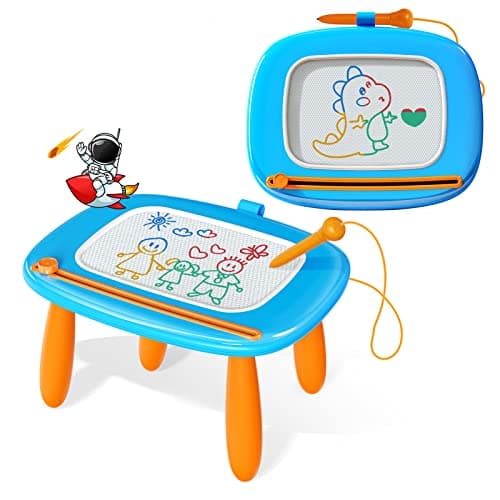 Toddlers Toys Age 1-3, Magnetic Drawing Board, Toddler Girl Toys for 1-2 Year Old, Doodle Board Pad Learning and Educational Toys for 1 2 3 Year Old Baby Kids Birthday Gift
