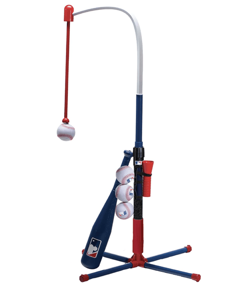 Franklin Sports Grow-with-Me Kids Baseball Batting Tee + Stand Set