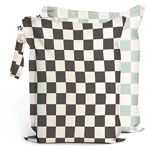 Tiny Twinkle Mess-proof Wet Bags 2 Pack Waterproof and Washable Bag