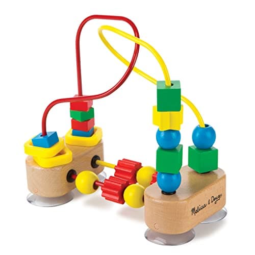 First Bead Maze - Wooden Educational Toy for Floor, High Chair, or Table - Infant Maze Toy, Bead Maze Toys For Toddlers And Babies
