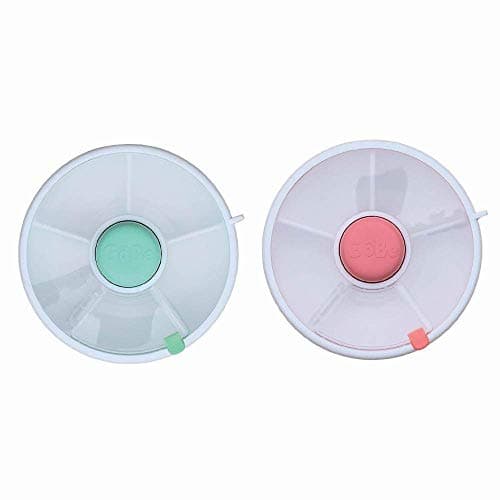 GoBe Snack Spinner- Reusable Snack Container with 5 Compartment Dispenser and Lid - Leakproof, Spill-Proof