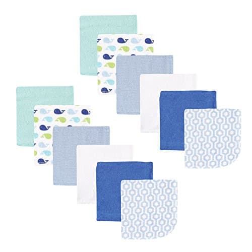 Luvable Friends Unisex Baby Cotton Rich Washcloths