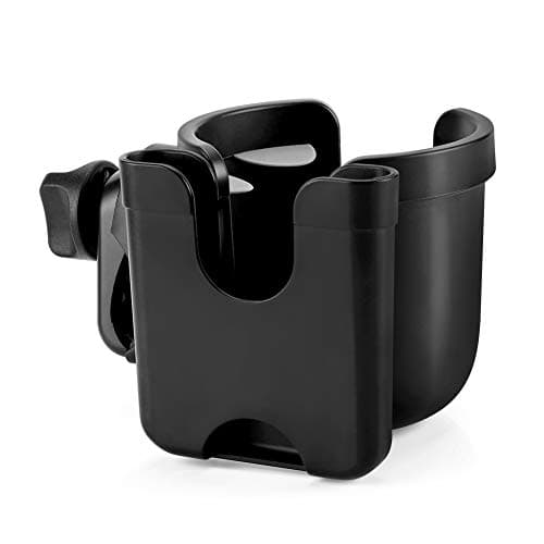 Accmor Stroller Cup Holder with Phone Holder, Bike Cup Holder, Universal Cup Holder for Uppababy Nuna Doona Strollers