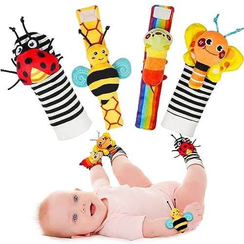 Infinno Baby Wrist Rattles