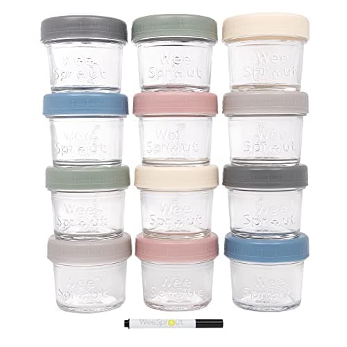 WeeSprout Glass Storage Jars