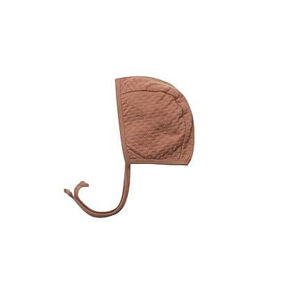 Quincy Mae Pointelle Baby Bonnet Clay (12-24M