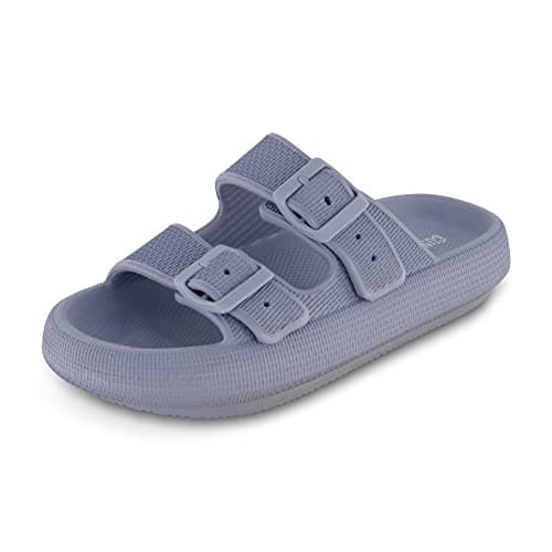 CUSHIONAIRE Women's Fame recovery cloud slide