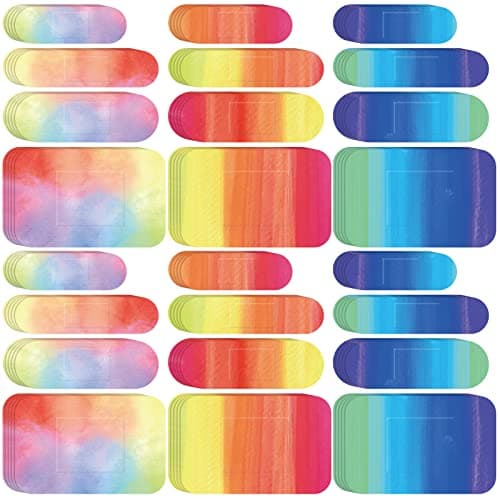 Lounsweer 240 Pcs Kids Tie Dye Adhesive Bandages