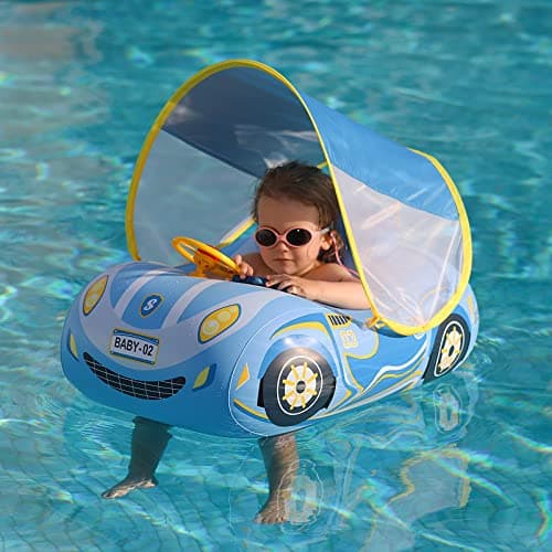 Swimbobo Toddler Pool Float Inflatable Car Baby Swim Float