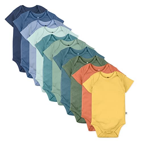 Honest Baby Clothing Organic Cotton Short Sleeve Bodysuit (10-Pack)