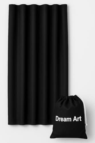 DREAM ART Anywhere Portable Blackout Curtain/Adjustable Blackout Shades/Temporary Blackout Blinds with Suction Cups